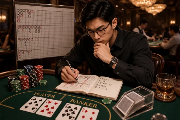 百家樂玩家5大類型總整理 看看你是屬於哪一種 3 趨勢型玩家 示意圖
